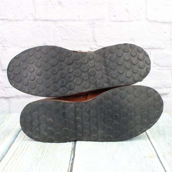 *Vintage LL Bean Fly Fishing Brown Leather Angling Felt Bottom Boots 9 Inch - Picture 9 of 10